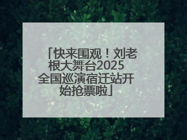 快来围观！刘老根大舞台2025全国巡演宿迁站开始抢票啦