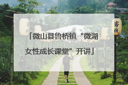微山县鲁桥镇“微湖女性成长课堂”开讲