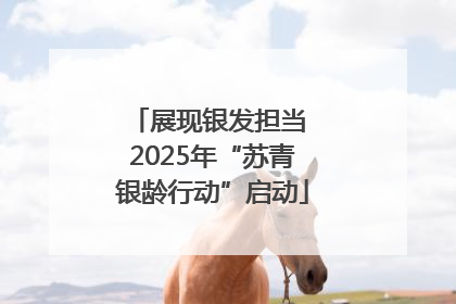 展现银发担当 2025年“苏青银龄行动”启动