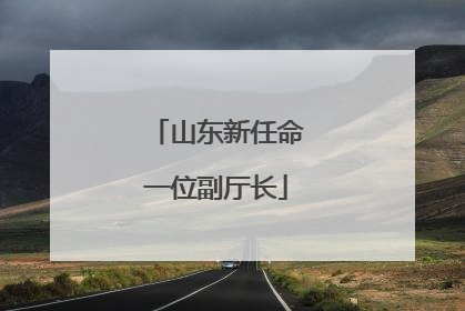 山东新任命一位副厅长