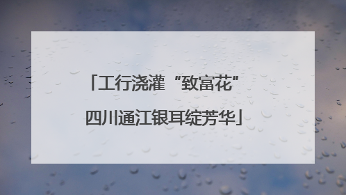 工行浇灌“致富花” 四川通江银耳绽芳华