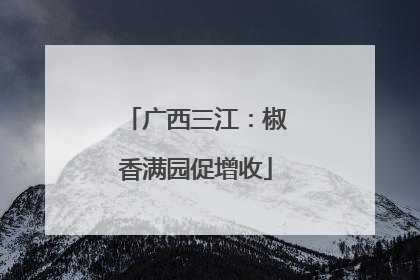广西三江：椒香满园促增收