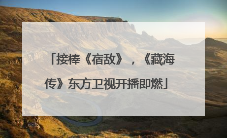 接棒《宿敌》，《藏海传》东方卫视开播即燃