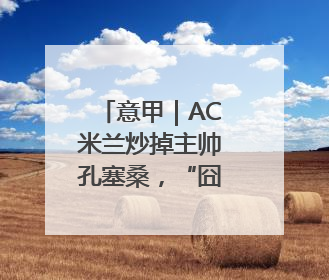 意甲｜AC米兰炒掉主帅孔塞桑，“囧叔”阿莱格里重返圣西罗