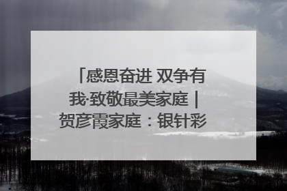 感恩奋进 双争有我·致敬最美家庭｜贺彦霞家庭：银针彩线绣出好日子