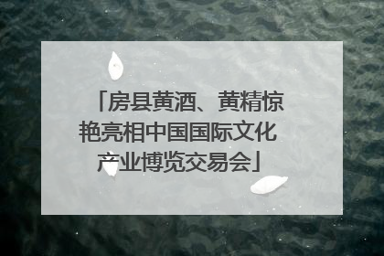 房县黄酒、黄精惊艳亮相中国国际文化产业博览交易会