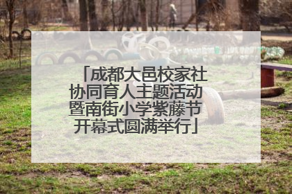 成都大邑校家社协同育人主题活动暨南街小学紫藤节开幕式圆满举行