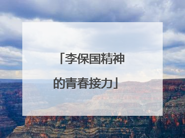 李保国精神的青春接力