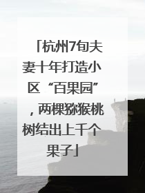 杭州7旬夫妻十年打造小区“百果园”，两棵猕猴桃树结出上千个果子