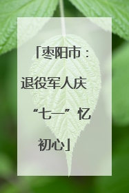 枣阳市：退役军人庆“七一”忆初心