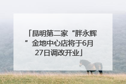 昆明第二家“胖永辉”金地中心店将于6月27日调改开业