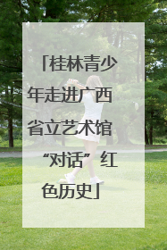 桂林青少年走进广西省立艺术馆“对话”红色历史