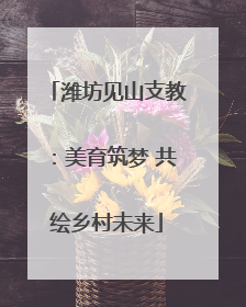潍坊见山支教：美育筑梦 共绘乡村未来