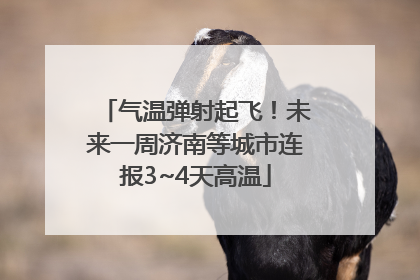 气温弹射起飞！未来一周济南等城市连报3~4天高温