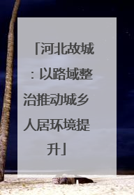 河北故城：以路域整治推动城乡人居环境提升