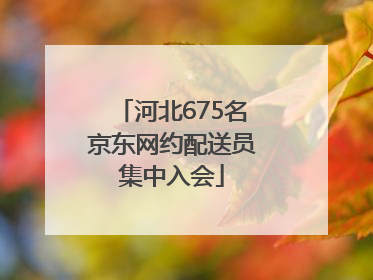 河北675名京东网约配送员集中入会