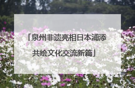 泉州非遗亮相日本浦添 共绘文化交流新篇