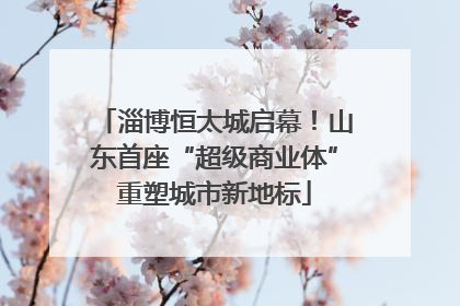 淄博恒太城启幕！山东首座“超级商业体”重塑城市新地标