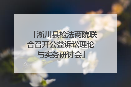 淅川县检法两院联合召开公益诉讼理论与实务研讨会
