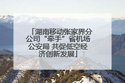 湖南移动张家界分公司“牵手”省机场公安局 共促低空经济创新发展