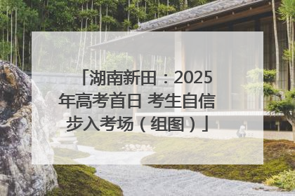 湖南新田：2025年高考首日 考生自信步入考场（组图）