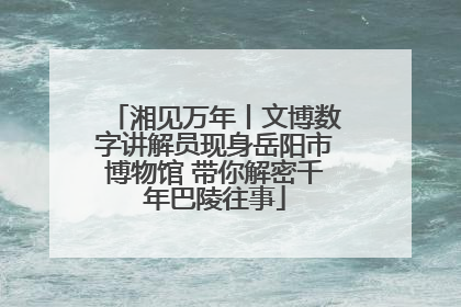 湘见万年丨文博数字讲解员现身岳阳市博物馆 带你解密千年巴陵往事