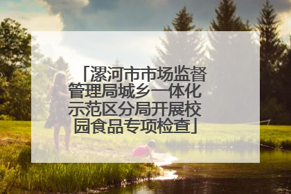 漯河市市场监督管理局城乡一体化示范区分局开展校园食品专项检查