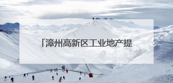 漳州高新区工业地产提质增效工作现场会召开