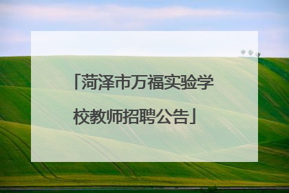 菏泽市万福实验学校教师招聘公告