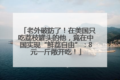 老外破防了！在美国只吃荔枝罐头的他，竟在中国实现“鲜荔自由”：8元一斤敞开吃！