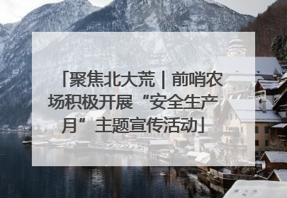 聚焦北大荒｜前哨农场积极开展“安全生产月”主题宣传活动
