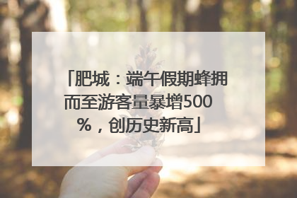 肥城：端午假期蜂拥而至游客量暴增500%，创历史新高