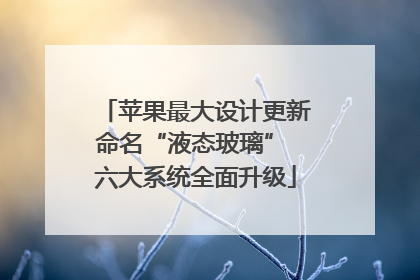 苹果最大设计更新命名“液态玻璃” 六大系统全面升级