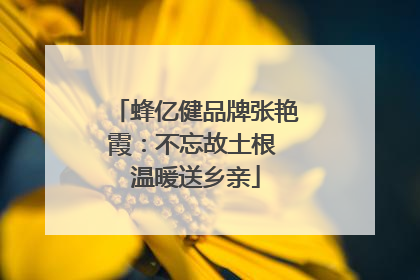 蜂亿健品牌张艳霞：不忘故土根 温暖送乡亲