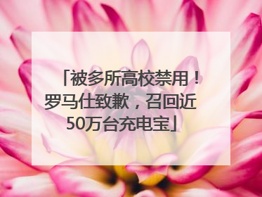 被多所高校禁用！罗马仕致歉，召回近50万台充电宝