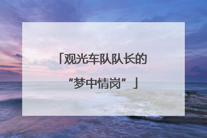 观光车队队长的“梦中情岗”