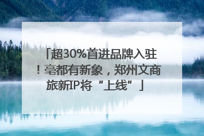 超30%首进品牌入驻！亳都有新象，郑州文商旅新IP将“上线”