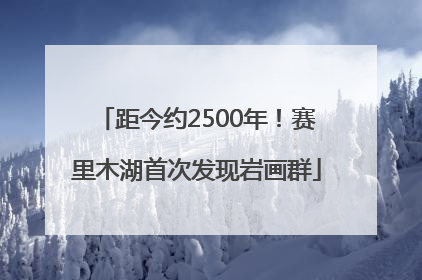 距今约2500年！赛里木湖首次发现岩画群