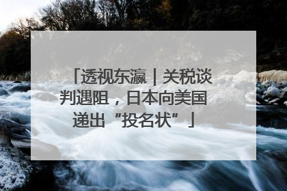 透视东瀛｜关税谈判遇阻，日本向美国递出“投名状”