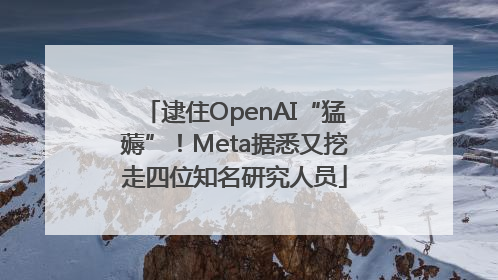 逮住OpenAI“猛薅”！Meta据悉又挖走四位知名研究人员