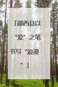 郧西县以“爱”之笔书写“浪漫”
