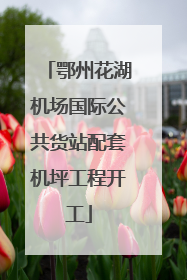 鄂州花湖机场国际公共货站配套机坪工程开工