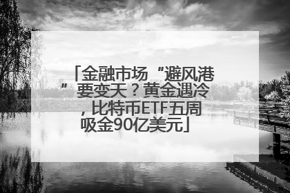 金融市场“避风港”要变天？黄金遇冷，比特币ETF五周吸金90亿美元