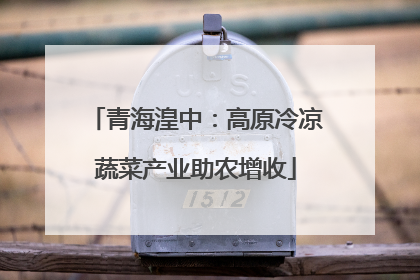 青海湟中：高原冷凉蔬菜产业助农增收