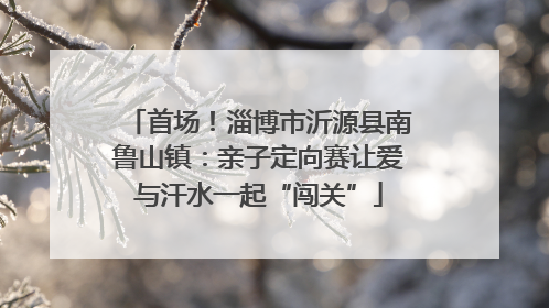 首场！淄博市沂源县南鲁山镇：亲子定向赛让爱与汗水一起“闯关”