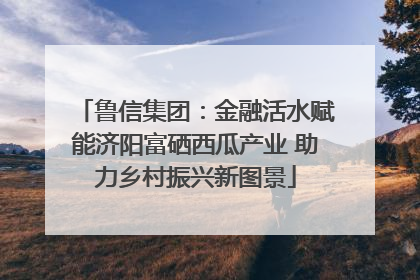 鲁信集团：金融活水赋能济阳富硒西瓜产业 助力乡村振兴新图景