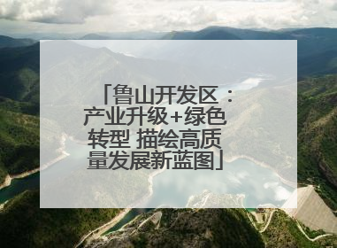 鲁山开发区：产业升级+绿色转型 描绘高质量发展新蓝图