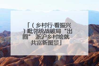 （乡村行·看振兴）毗邻统战破局“出圈” 浙沪乡村绘就共富新图景