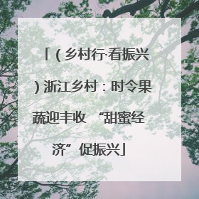 （乡村行·看振兴）浙江乡村：时令果蔬迎丰收 “甜蜜经济”促振兴