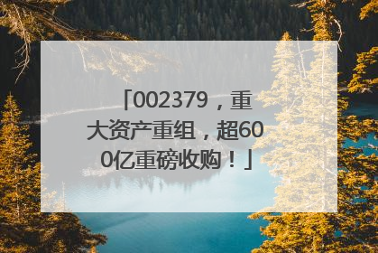 002379，重大资产重组，超600亿重磅收购！